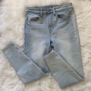 American Eagle super stretch Super high rise jegging X-Short Sz 2
